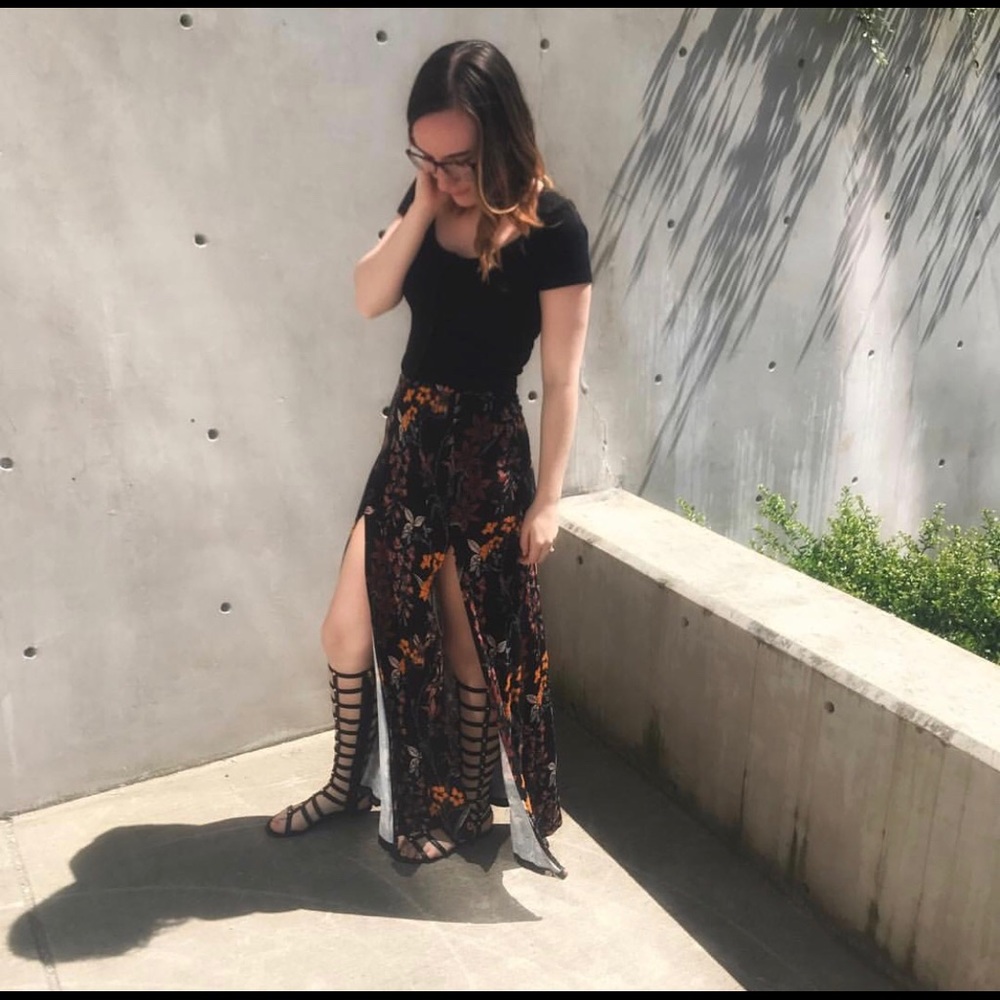 Floral Maxi Skirt